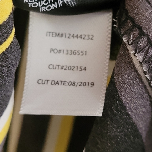 + Torrid Harper yellow black white striped georgette tunic top - Picture 10 of 11